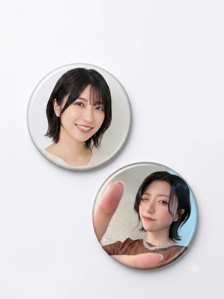 【八巻アンナと墳友になろうツアー in 大阪】ツアー写真 缶バッジ 2種セット(直径5cm)