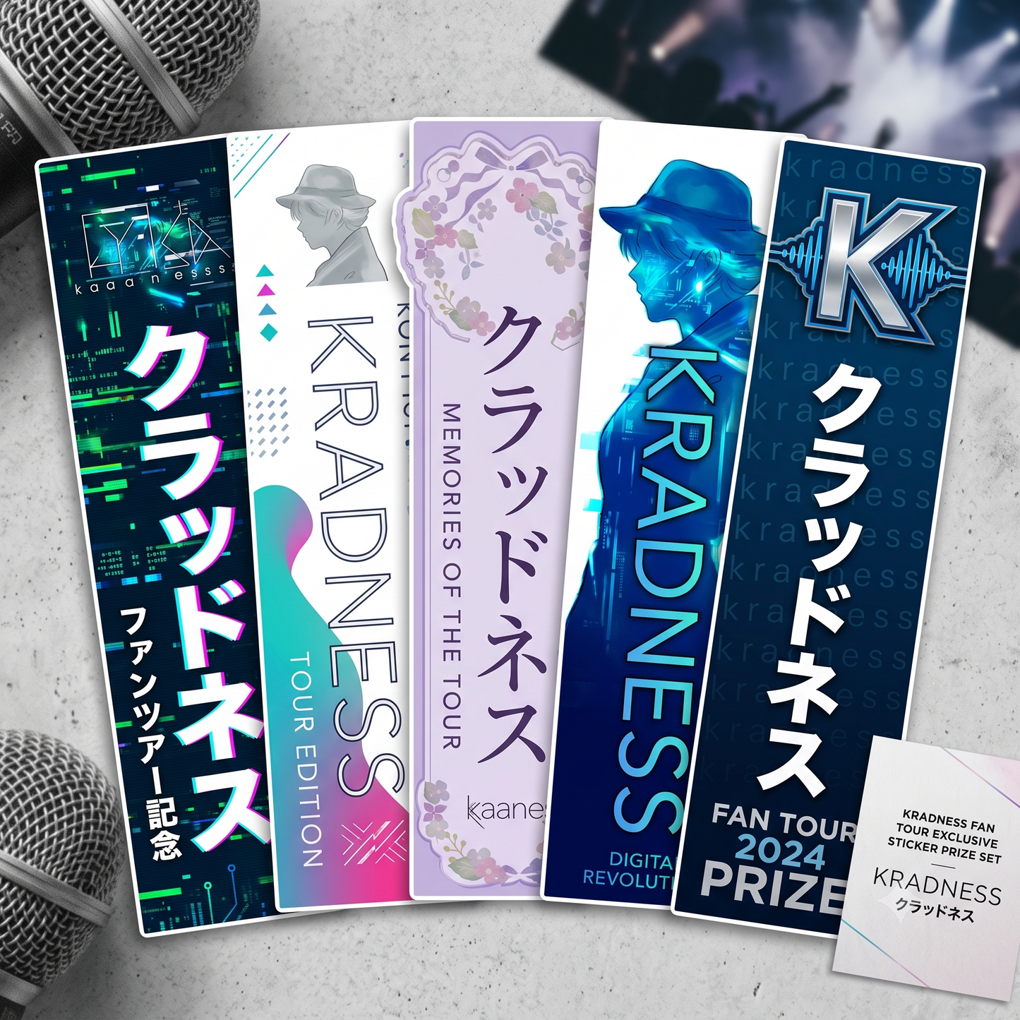 【Kradness 1st FAN TOUR】ミニステッカー 5種セット