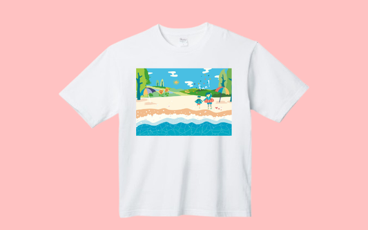 【桃木兎羽ファンツアー】桃木さんが描いたイラストTシャツ