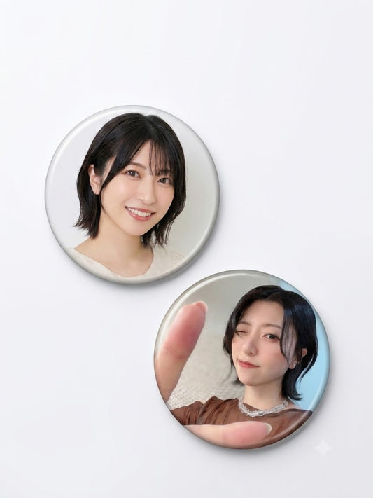 【八巻アンナと墳友になろうツアー in 大阪】ツアー写真 缶バッジ ２種セット（直径5cm）